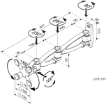 Monitorarm LA-65-2