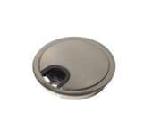 Kabeldurchfürung, Ø 80 mm - Nickel gebürstet